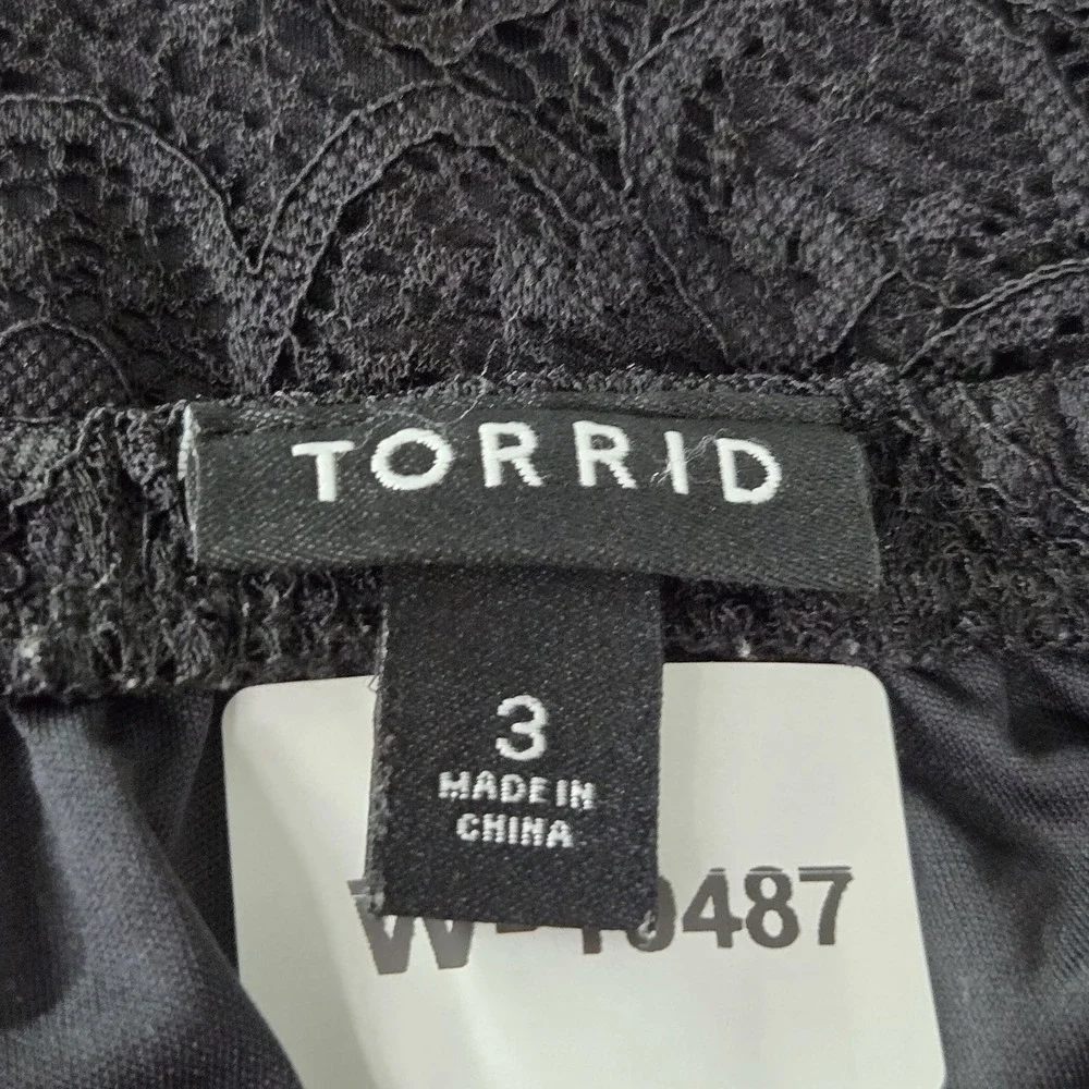 Torrid Women Sleepwear 3 Black Nylon Polyester Camisole Babydoll Witchy Grunge